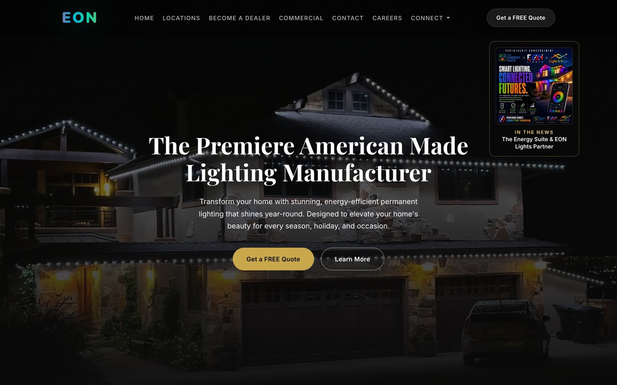 EON Lights website built by ClickWise